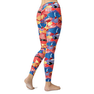 เลกกิ้งแฟชั่นแบบซับลิเมชันสำหรับผู้หญิงฉลากตามสั่ง - Product Image 4