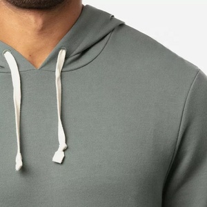 โลโก้ที่กำหนดเองถักผู้ชายปัก Hoodies ผ้าฝ้าย100% เรียงราย Hoodie - Product Image 3