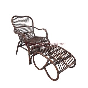 Wholesale Antique Brown Rattan Chair <b>Stool</b> Set <b>Garden</b> Wicker Furniture Outdoor Seating Home Patio Resort Balcony Hotel Villa - Product Image 1