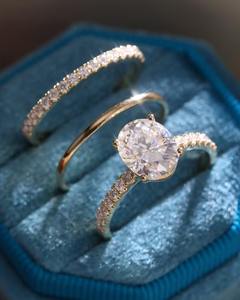 แหวนเพชรมอสซาไนต์4 CT 925แหวนเงินสเตอร์ลิงปรับแต่งได้แหวนหมั้นสวยงาม - Product Image 3