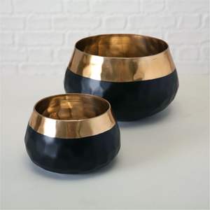 Handmade Hammered Brass Serving Bowl | Round Metal <b>Food</b>-Safe Salad & Fruit Container | <b>Gold</b> Centerpiece Bowl for Kitchen Table - Product Image 4