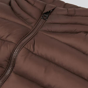 Chalecos acolchados cálidos para hombre más vendidos, chaleco ligero con cuello levantado, prendas de vestir exteriores de Color marrón, chaleco acolchado con cremallera, chaqueta sin mangas - Product Image 6