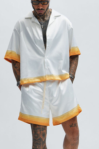 กางเกงขาสั้น2 in 1ลายอะนิเมะใหม่สำหรับฝึกซ้อมออกกำลังกายยิมออกกำลังกายแห้งเร็ว - Product Image 2