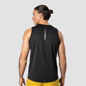 เสื้อกล้ามออกกำลังกายลำลองสำหรับผู้ชายเสื้อกล้ามโพลีเอสเตอร์ระบายอากาศได้ดีปรับแต่งได้เสื้อกล้ามสำหรับใส่เล่นฟิตเนส - Product Image 2