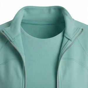Chándal de Invierno de Primera Calidad para Mujer, con Capucha, Color Sólido, Logotipo Personalizado, Peso Medio, Transpirable, para Gimnasio, Atletismo y Running - Product Image 4