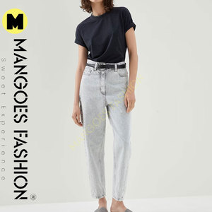 Camiseta de Jersey de algodón elástico con preciosas capas de imitación Camiseta personalizada Druck Logo Design Logo Camiseta de mujer - Product Image 5