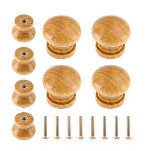 Cajón de armario, perilla de madera, forma redonda, perillas de armario de 30mm, cajón de Hotel para el hogar, perilla de madera, costo más barato - Product Image 1
