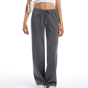 กางเกงวอร์มขาบานสำหรับผู้หญิงแฟชั่นใหม่แบบกำหนดเองโลโก้ - Product Image 6