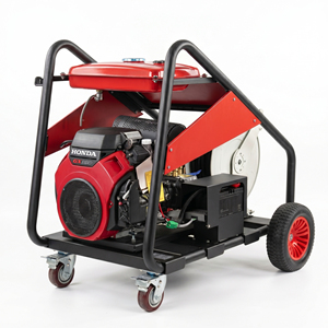 Unité de nettoyage à haute pression à <span class=keywords><strong>essence</strong></span> 24HP 400bar 5800psi pour le traitement des surfaces métalliques, l'élimination de la rouille des tuyaux et l'entretien des ponts - Product Image 2