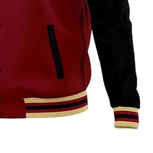 Premium Men's Winter <b>Vintage</b> Wool/Viscose <b>Varsity</b> <b>Jacket</b> with Custom Color Blocking & Embroidery Breathable & Eco-Friendly - Product Image 6