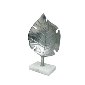 ใบเมเปิ้ลอะลูมิเนียมโบราณ,ของตกแต่งโต๊ะแบบหรูหราของตกแต่งบ้านใบไม้อะลูมิเนียมรูปลักษณ์ทันสมัยงานทำมือ - Product Image 1