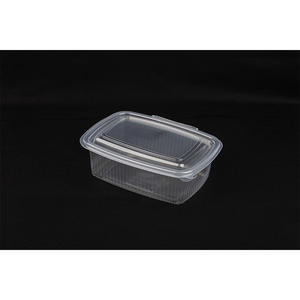 Contenitore per Alimenti Ovale in PP da 1000cc con Coperchio a Cerniera - 8 Confezioni x 50 Pezzi - B2B - Product Image 1