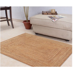 Alfombra trenzada de yute Rectangular Reversible de primera calidad, alfombra Natural ecológica tejida a mano para decoración de hogar y oficina, alfombras para corredores - Product Image 1