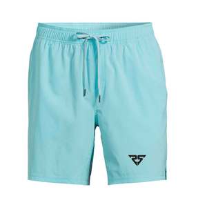 Shorts de bain et de plage unisexe pour hommes, taille mi-haute élastique, motif lettres respirant, pour la course et l'entraînement, OEM - Product Image 1