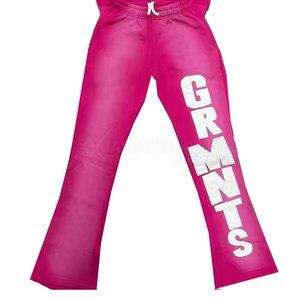 Customizable Outdoor Sweat Suits Winter <b>Distress</b> Embroidery Pullover Hoodie Sweatpants 100% Cotton Heavyweight Sun Faded Wash - Product Image 3