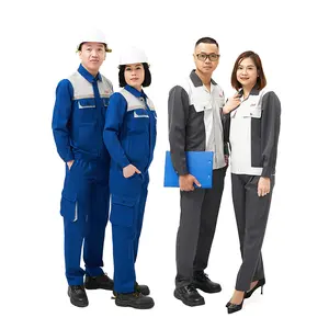 Hot sale customize design work out safety uniform workwear engineer sets clothes Good stretch and Durable for women and men