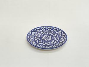 Jaipur Bleu Poterie Motif Géométrique Design Peint À La Main Tenture Murale Vaisselle Assiettes De Service - Product Image 2