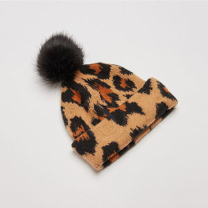 Reasonable Price New Fashion Winter <b>Beanie</b> Hat 100% Wool Digital Printed <b>with</b> <b>Pom</b> <b>Pom</b> Trendy Design for Best Sale - Product Image 3