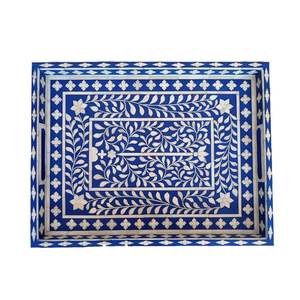 Home And Kitchen Table Decor Top Quality Bone Inlay Food <b>Serving</b> <b>Tray</b> Best Finishing Custom Size and Sale High On Demanding <b>Tray</b> - Product Image 5