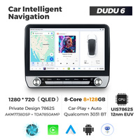 NaviFly DUDUAUTO DUDU7 7870 Système GPS de voiture à écran 2K pour unité principale universelle stéréo avec support de bouton Caméra avant arrière