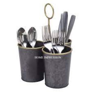 Best Selling Custom Made <b>Kitchen</b> Storage Rack Galvanized Iron Tool Caddy Organizer for <b>Utensils</b> and Kitchenware Caddy Supply - Product Image 5