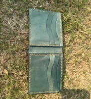 Dompet pendek kulit sapi asli, Handmade, Vintage, kuda gila, dompet uang pendek, kulit sapi asli, RFID, dapat dilipat, hadiah terbuka, dompet uang untuk pria wanita