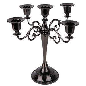 Candelabro de Metal con diseño de Bola chapada en oro de mármol negro de alta calidad para sala de estar, iluminación de mesa, propósito decorativo - Product Image 3