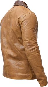 Chaqueta básica de piel para hombre al por mayor calidad original diseño único transpirable y de talla grande para invierno - Product Image 2