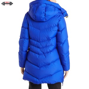 Vestes matelassées en toile d'hiver décontractées unisexes durables 2025 avec col montant, écologiques, respirantes, parkas en gros - Product Image 4
