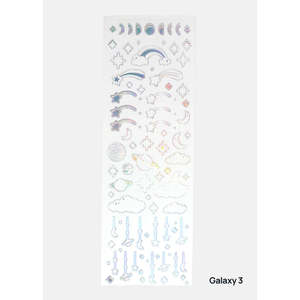 Hoja de Pegatinas de Artículos Clave de la Galaxia de A3shop, Papel Impreso de PVC/Vinilo, Calcomanías Decorativas para Álbumes de Recortes, Material de Vinilo - Product Image 4