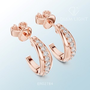 Certified Round <b>Cluster</b> Earrings with Elegant Design for Wedding Fashion Daily Wear and Bulk Export Supply - Product Image 4