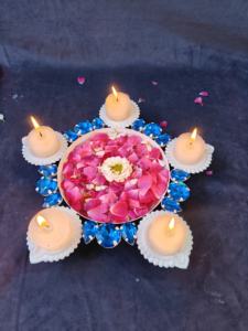 Diwali GOLD urli ชามสำหรับดอกไม้ลอยและเทียน - Product Image 2