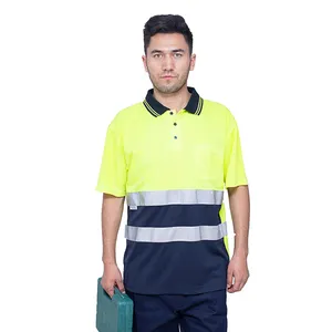 Özel güvenlik giyim % 100% Polyester için yüksek kaliteli en satış erkekler iş elbisesi Polo T Shirt KOKAL spor