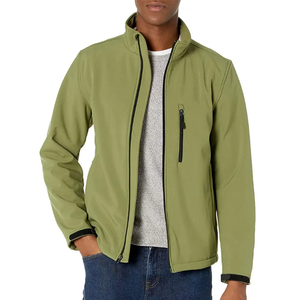 Veste Softshell à col montant pour garçons à la mode imperméable et coupe-vent avec tissu en toile - Product Image 4
