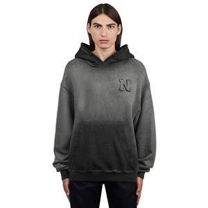 Custom High Quality Cropped Boxy Hoodies <b>100</b>% <b>Cotton</b> Sun Faded Acid Wash Distressed Pullover Luxury Oversized for Winter - Product Image 4