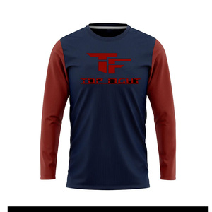 Camiseta de manga larga unisex Camiseta de manga larga de cuello redondo para hombre Camiseta de algodón de peso pesado para hombre Nuevo diseño Logotipo personalizado - Product Image 2