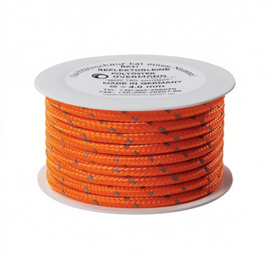 Cordon réfléchissant OVERMANN 50 m, réflecteur de sécurité en polyester orange 8 mm, autocollant et lumière réfléchissants promotionnels - Product Image 3