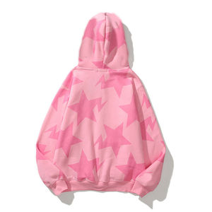 Sudaderas con capucha de algodón 100% con mangas acanaladas, bajo MOQ, personalizadas con cremallera completa y estampado, ropa con capucha completa. - Product Image 5