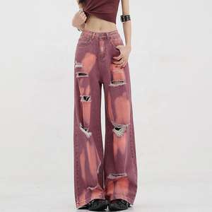 High Waisted Wide Leg Jeans <b>Pants</b> for Women Ripped Jeans - Product Image 1