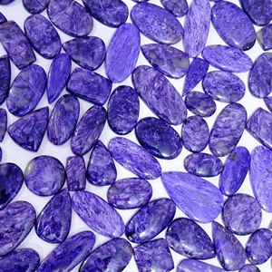 Beautiful Natural Charoite Loose Gemstone Wholesale Mix Shape Cabochon Charoite Loose Gemstone for Use Jewellery Making - Product Image 3