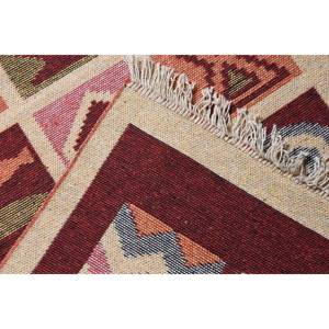 พรมตุรกีโบราณขนาดเล็ก 2.6x5 ฟุต สีเบจ ทำจากขนสัตว์ - Product Image 4