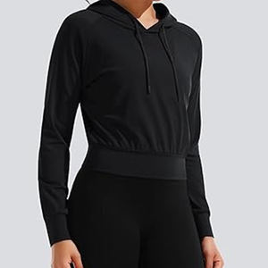 เสื้อครอปแบบสวมหัวสำหรับผู้หญิงเสื้อครอปแบบสวมหัวทำจากผ้าฝ้ายโพลีเอสเตอร์เทอร์สำหรับผู้หญิง - Product Image 3