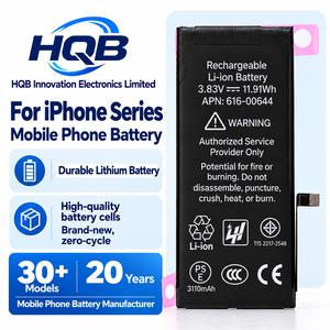 แบตเตอรี่สำรองสำหรับ iPhone 12 13 Mini 14 15 16 17 18 Pro Max ของแท้จากโรงงาน OEM ใหม่ 0 รอบการใช้งาน ขายส่ง รับสั่งทำ - Product Image 1