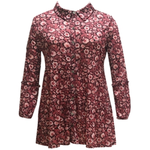 Tunica Casual da Donna Style & Co con Stampa Floreale, Lavabile, Taglia Grande, Taglia Unica per Occasioni Diurne e Spiaggia Estiva - Product Image 1