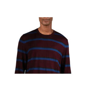 Maglione Vintage a Righe Bicolore da Uomo Calvin Klein, Manica Lunga, Lavorato a Maglia, Logo Rosso Stampato, Taglia Piccola per Autunno Inverno - Product Image 2