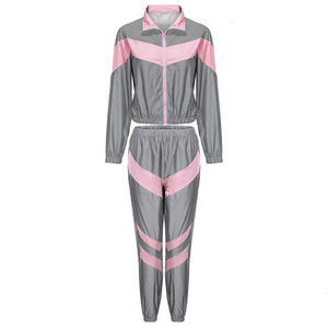 Conjunto de 2 Piezas Personalizado de Alta Calidad, Chaqueta Cortavientos de Invierno para Mujer, Traje Deportivo con Cremallera, Impermeable, Opciones de Talla, OEM - Product Image 5