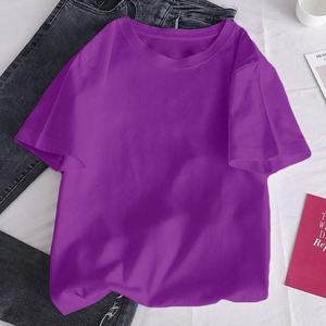 Top corto de mujer de gran tamaño de alta calidad OEM camiseta de tela vaquera holgada con diseño de impresión personalizada - Product Image 1