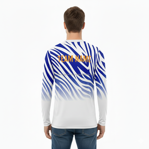 เสื้อยืดแขนยาวผู้ชาย โพลีเอสเตอร์/คอตตอน ขายส่ง ป้องกันขนร่วง เป็นมิตรกับสิ่งแวดล้อม แห้งเร็ว ระบายอากาศดี สวมใส่สบายๆ - Product Image 4