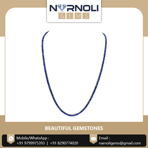 Collares de Piedras Preciosas Contemporáneos con Cuentas de Zafiro 100% Natural, Diseño Moderno, Elaborados a Mano - Product Image 6