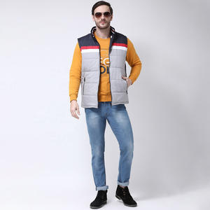 High Quality Breathable Polyester Plus Size Casual Winter Jacket for <b>Men</b> Custom Logo Sleeveless Puffer <b>Vest</b> Customizable Logo - Product Image 4